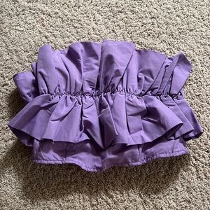 DO+BE Purple Ruffle Bandeau Top!!!💜
